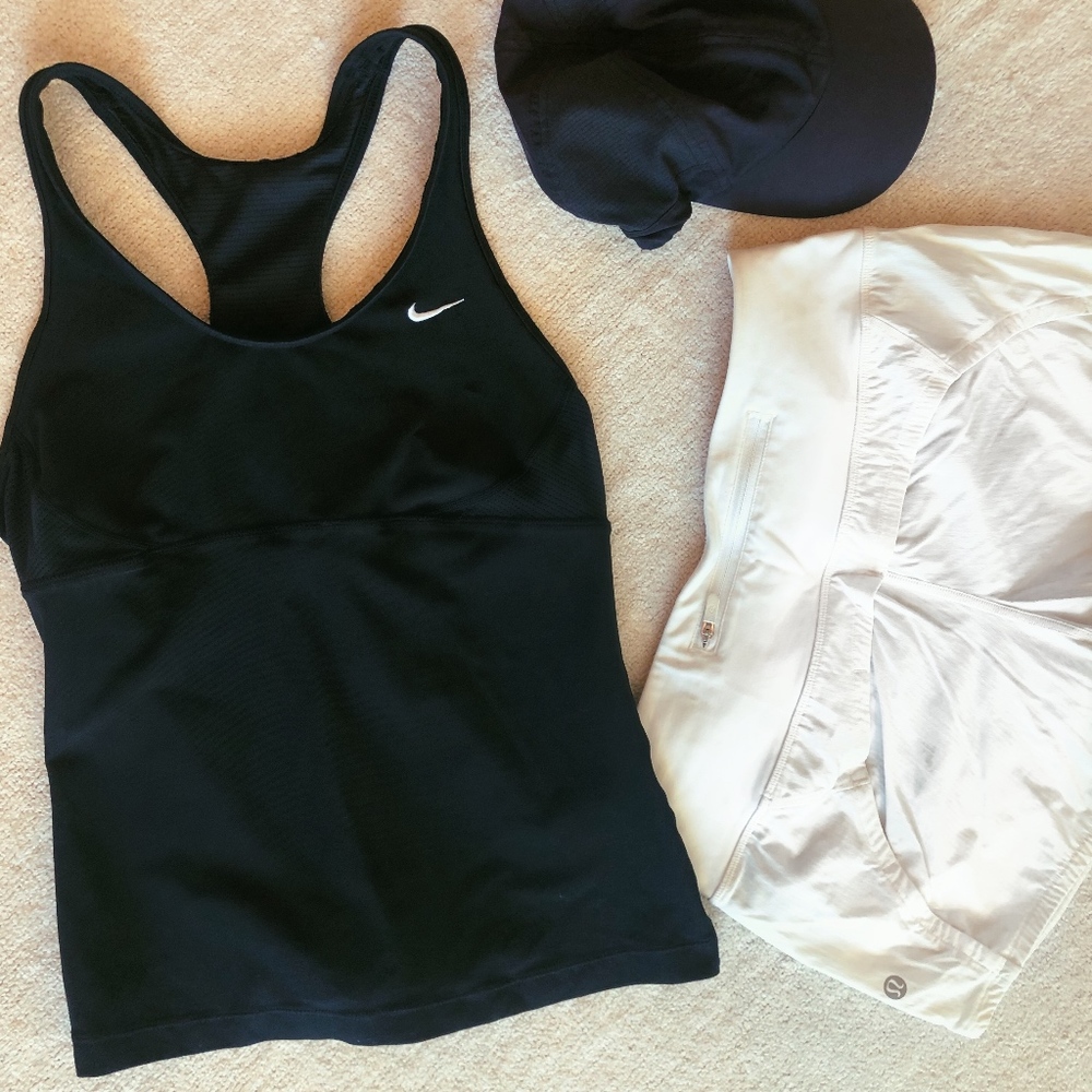 NIKE Dri-FIT Black Racer Tank